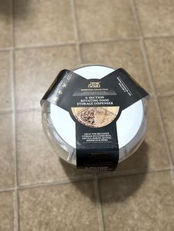 Round Blue Plastic Food Storage Container 6.5" Tall 54 oz Unbranded