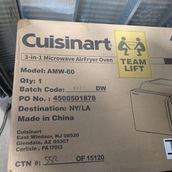 Cuisinart Amw-60  3in 1 microwave, air fryer , oven