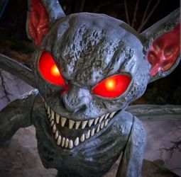 5' Home Depot Evil Pixie ultraposeable Halloween prop new with tags LED eyes