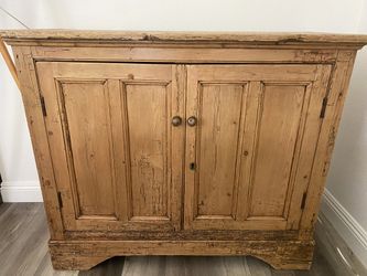 Antique Irish Pine Cupboard / Sideboard / Cabinet ~ One of a Kind!