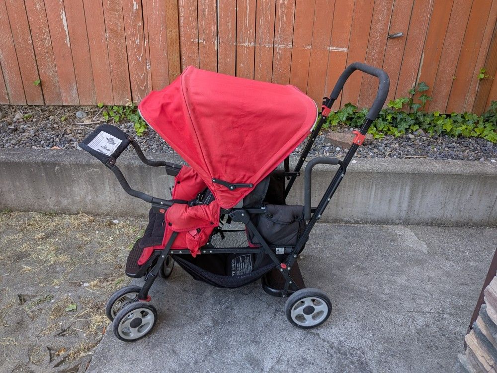 Caboose Folding Double Stroller