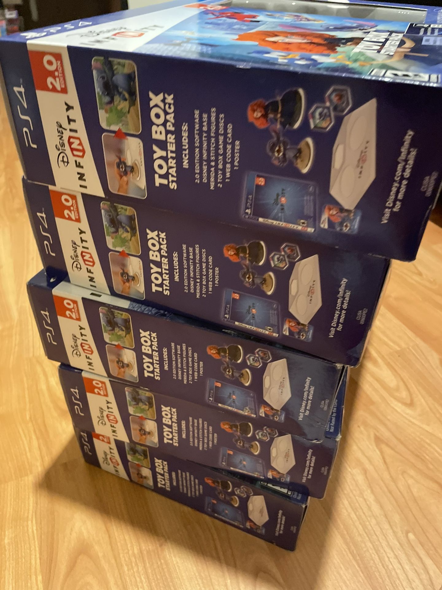 5 PS4 DISNEY INFINITY TOY BOX STARTER PACK 2.0 EDITION BRAND NEW