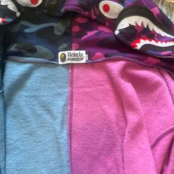 Bape XL Blue Purple 
