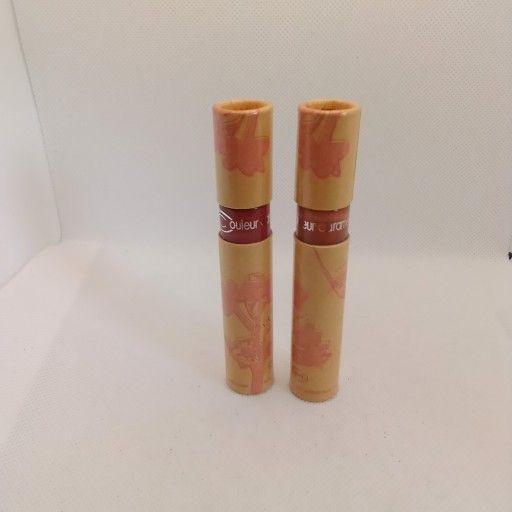 Couleur Caramel Lip Gloss, #805-Red Raspberry and #814-Brown Frosted, 