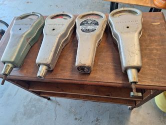 Vintage parking meters