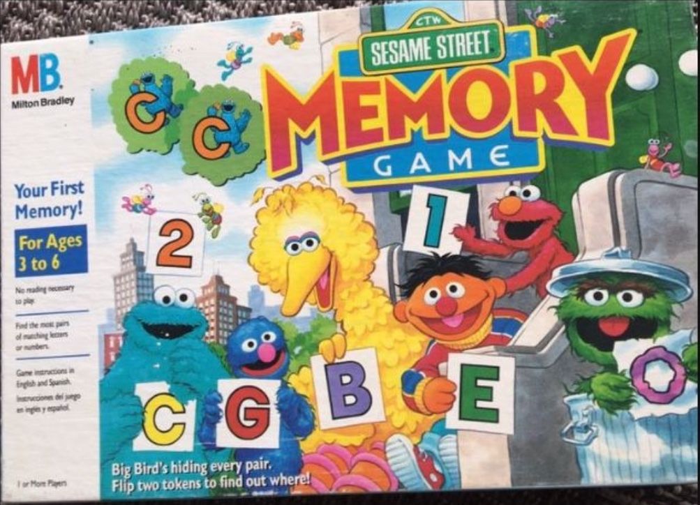 Vintage Sesame Street Memory Game