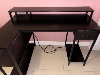SUPERJARE L Shaped Computer Desk