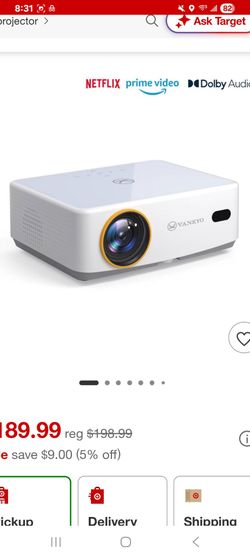 Vankyo Leisure 570D 1080P Projector with Built-In Streaming Content Full HD