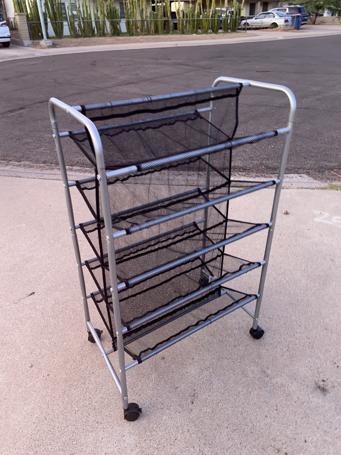 Zapatero De Metal / Metal Shoe Rack (good Conditions/ Buenas Condiciones) (detalles En Fotos/ Details In Photos)