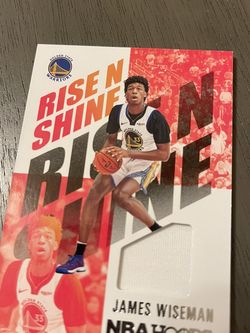 James Wiseman rookie jersey Card