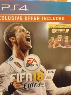 FIFA 18 soccer game for the PS4