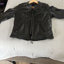 Women’s leather jacket/ Motorcycle riding jacket