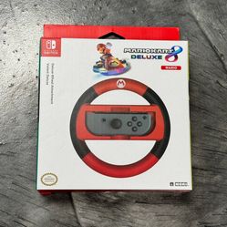 Hori Nintendo Switch Deluxe Wheel Attachment - Red - Mario Kart 8 New & Sealed