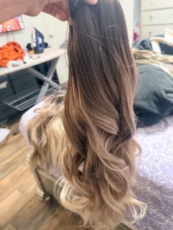 Sytentic Hair Extensions clip on 24