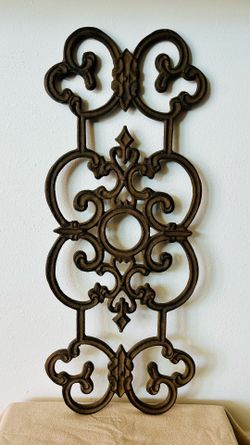 Victorian Style Cast Iron Pontalba Design Railing Panel Wall Decor