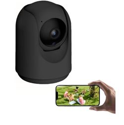 Outdoor Home Security Camera, 2.4GHz WiFi, Motion Detection, Cloud/SD Storage Black