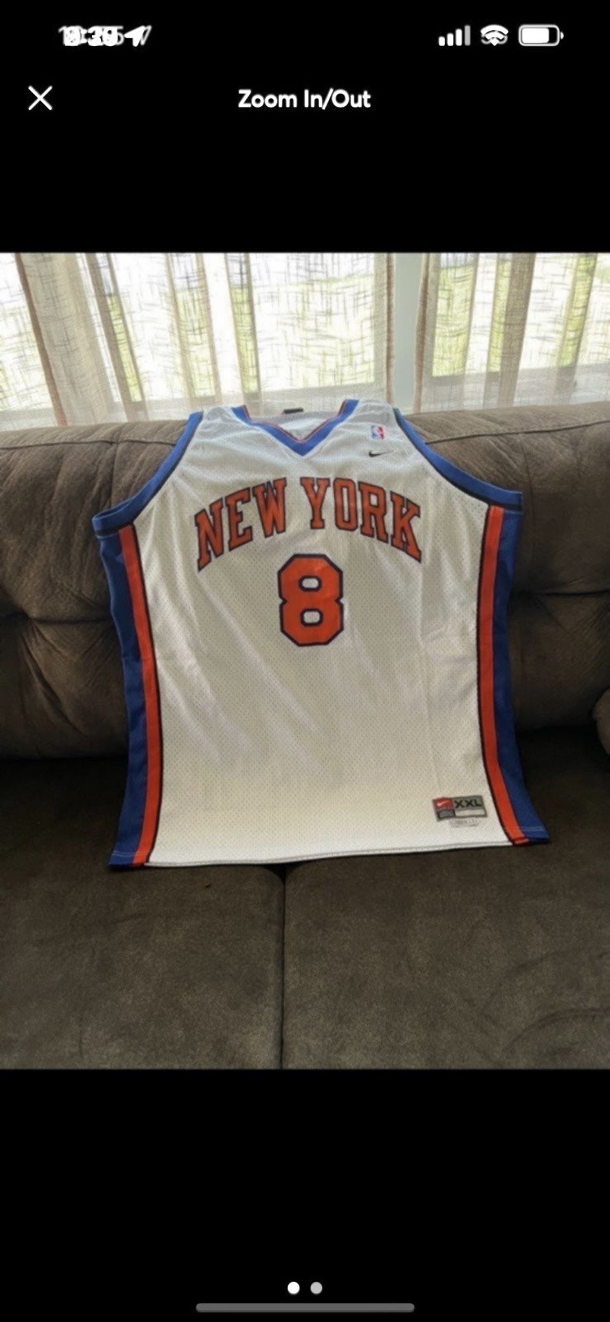 Latrell Sprewell NY Knicks Authentic Jersey XXL New With no tags. Tags were removed from jersey.
