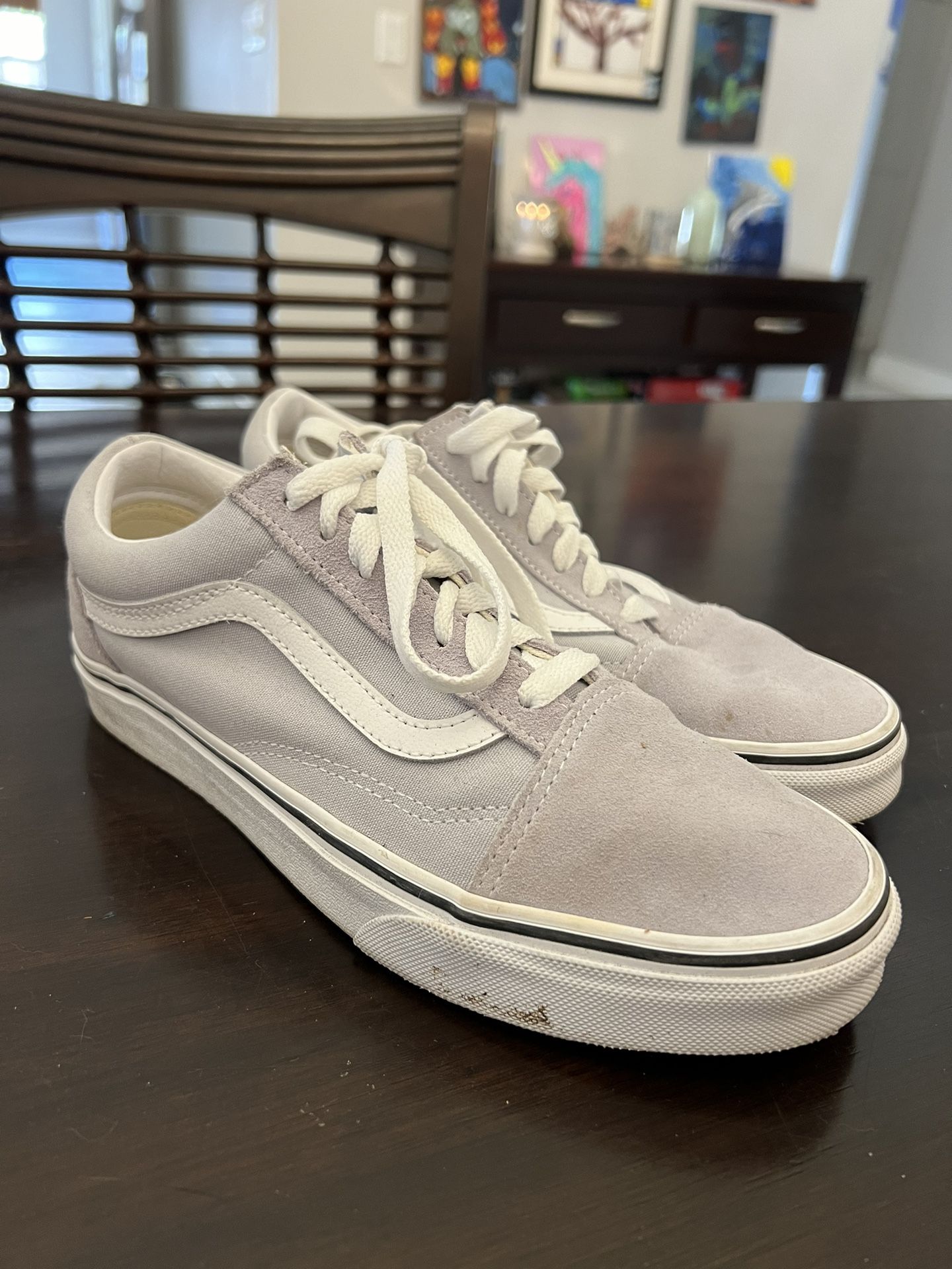 Vans Shoes White And Gray