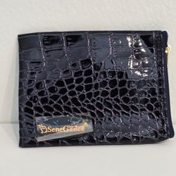 SeneGence International Navy Croc Cosmetic Bag