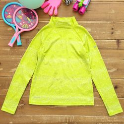 SIZE 7-8 BOYS/GIRLS NIKE DRI-FIT NEON LIME SPECKLED ATHLETIC WEAR