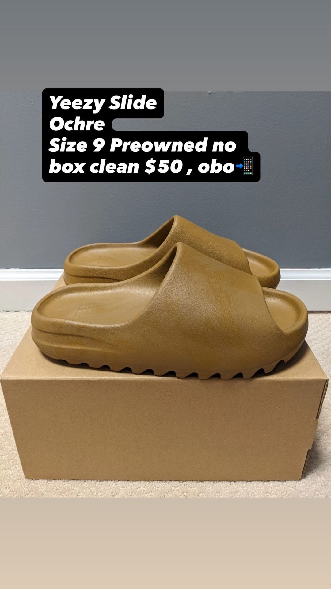 Yeezy Slide Ochre ( Size 9) DMV 📍