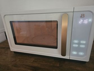 Beautiful by Drew Barrymore 1.1cu ft Touch Sensor Microwave - White Icing