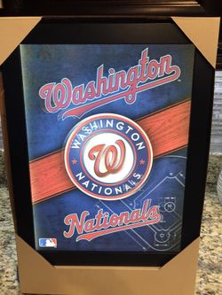 Washington Nationals MLB 3D LED Collector Frame Sign