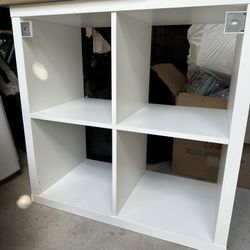 White IKEA Square Shelf 