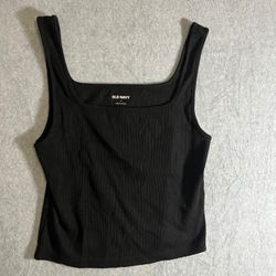 Old Navy Womens Tank Top Crop Black Large