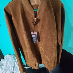 Brand New Vincent Collection Suede Jacket Original Made In Italy 