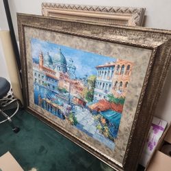 Pintura Con Cuadro De Madera