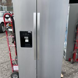 Whirlpool 36" 24.5 Cu. Ft. Side-by-Side Refrigerator Dispenser - Stainless Steel