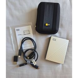 WD 4TB My Passport Ultra Portable External Hard Drive USB-C PC/Mac with Case