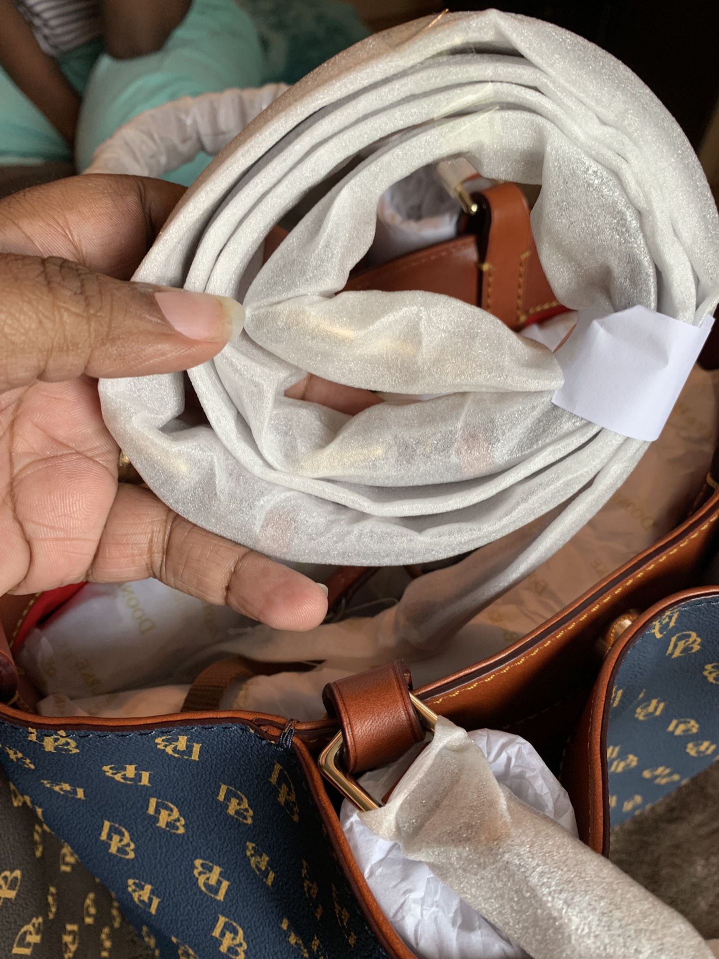 Dooney & Bourke Blue Brenna Handbag