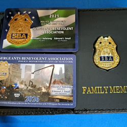 2026 NOVELTY NYPD SBA SERGEANTS NYC FAMILY MEMBER WALLET FREE COURTESY 