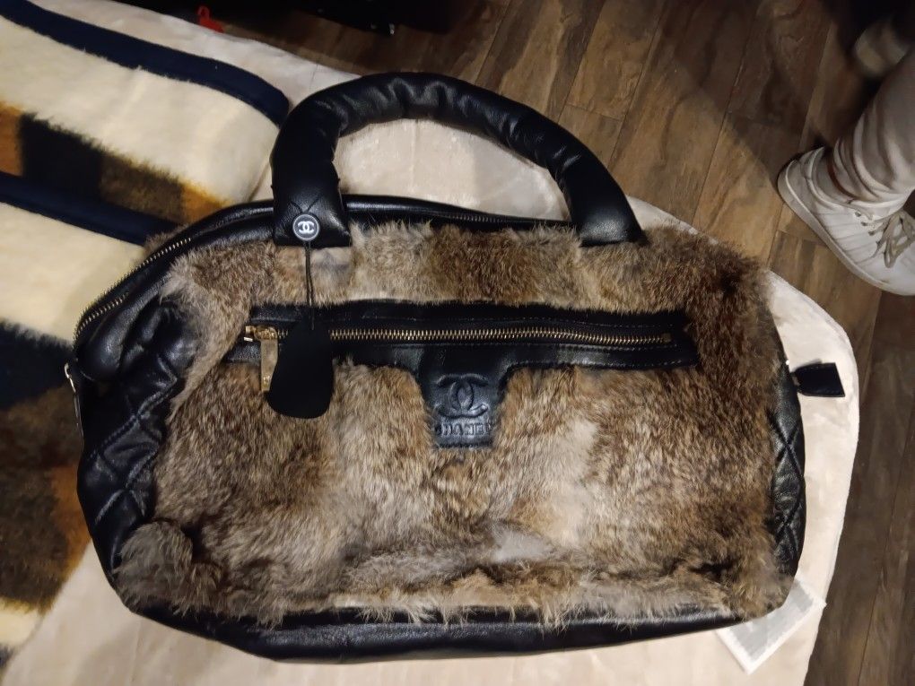 Chanel Fur Shoulder Bag 