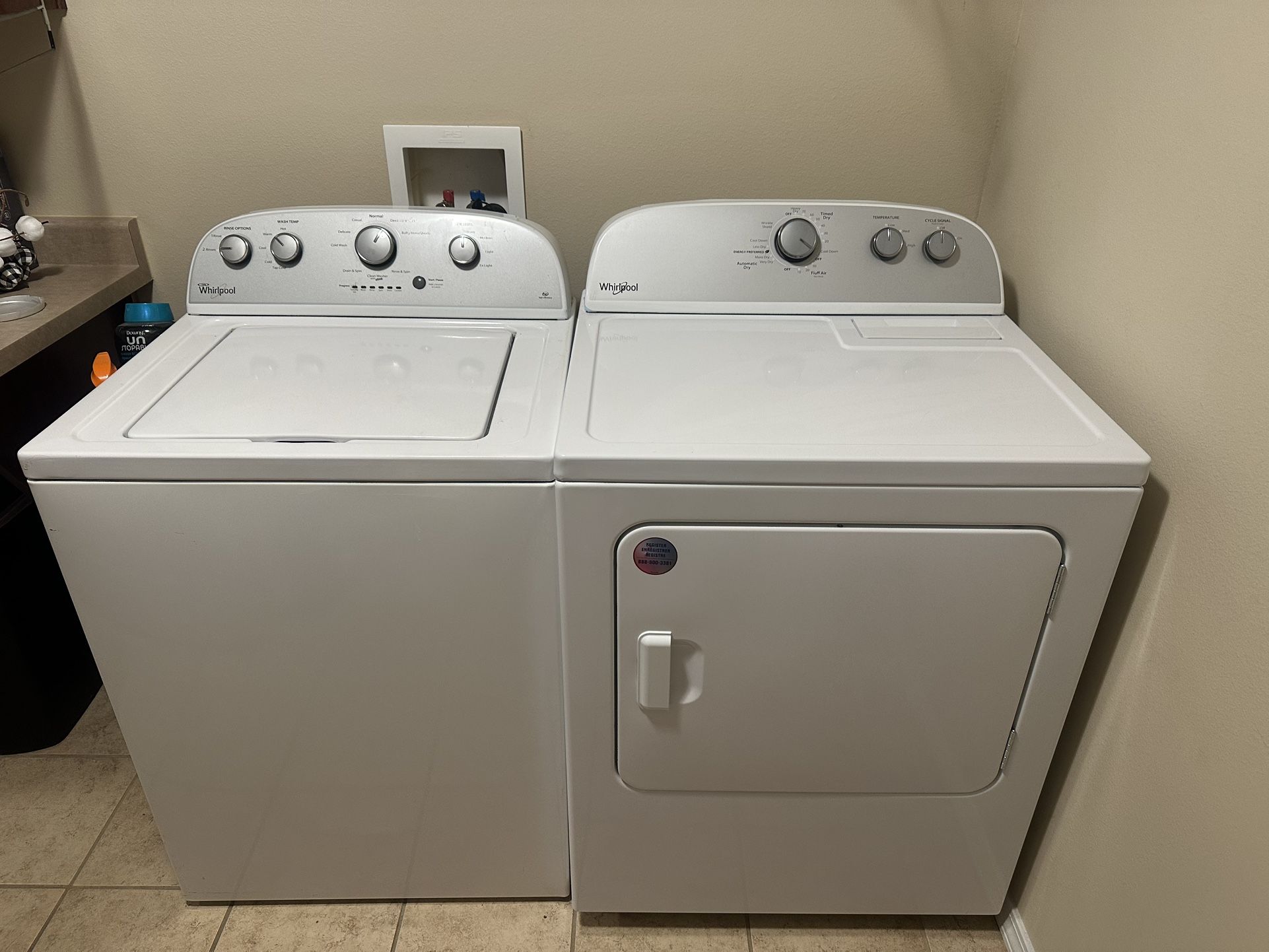Whirlpool Washer And Dryer Set