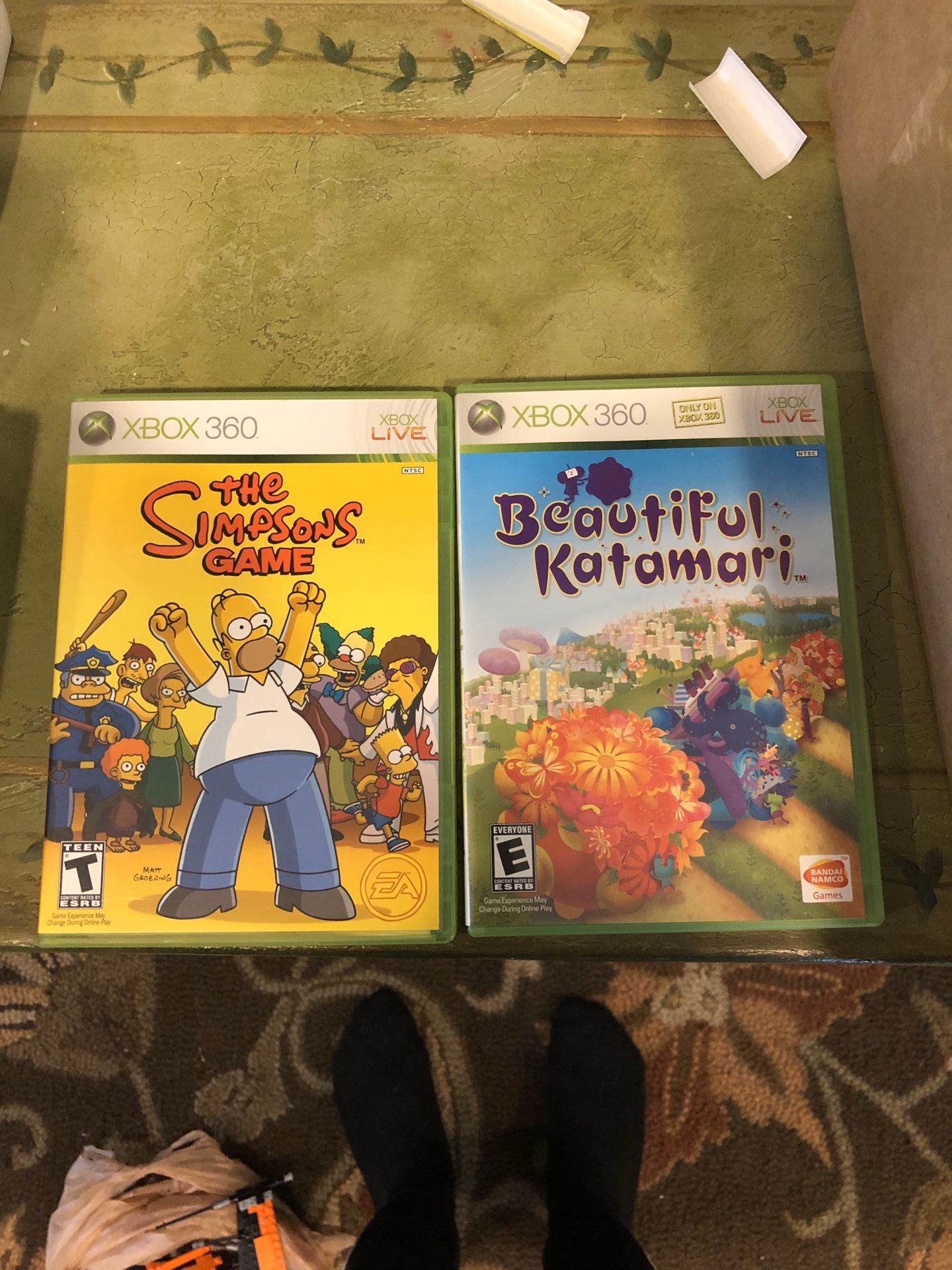 Xbox 360 games Simpsons and beautiful katamari