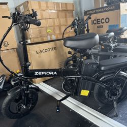 Electric folding bicycle