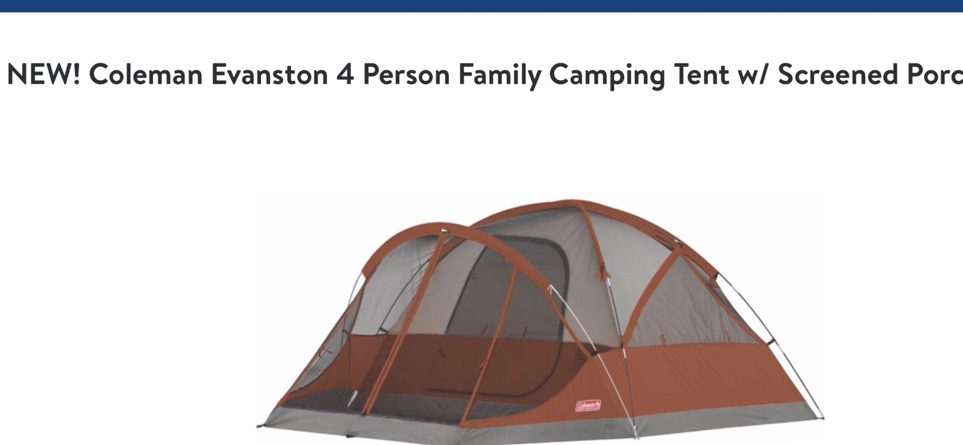 Coleman Evanston Tent 4 Person for Sale in South Gate, CA - OfferUp
