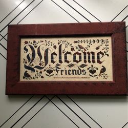 Welcome Friends Sign