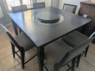 Dinner table 39" high, 58X58