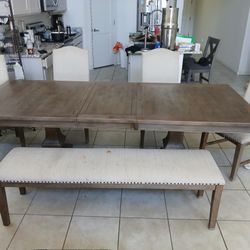 5 Pc Antique Rustic Vintage Dining Set 