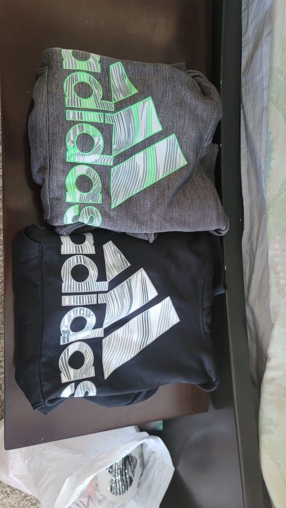 2 Adidas Hoodies