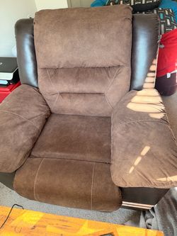 Brown Microfiber Recliner Chair