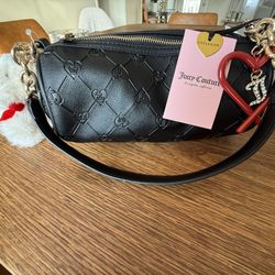 Juicy Couture Black Heart Purse w/ Charms