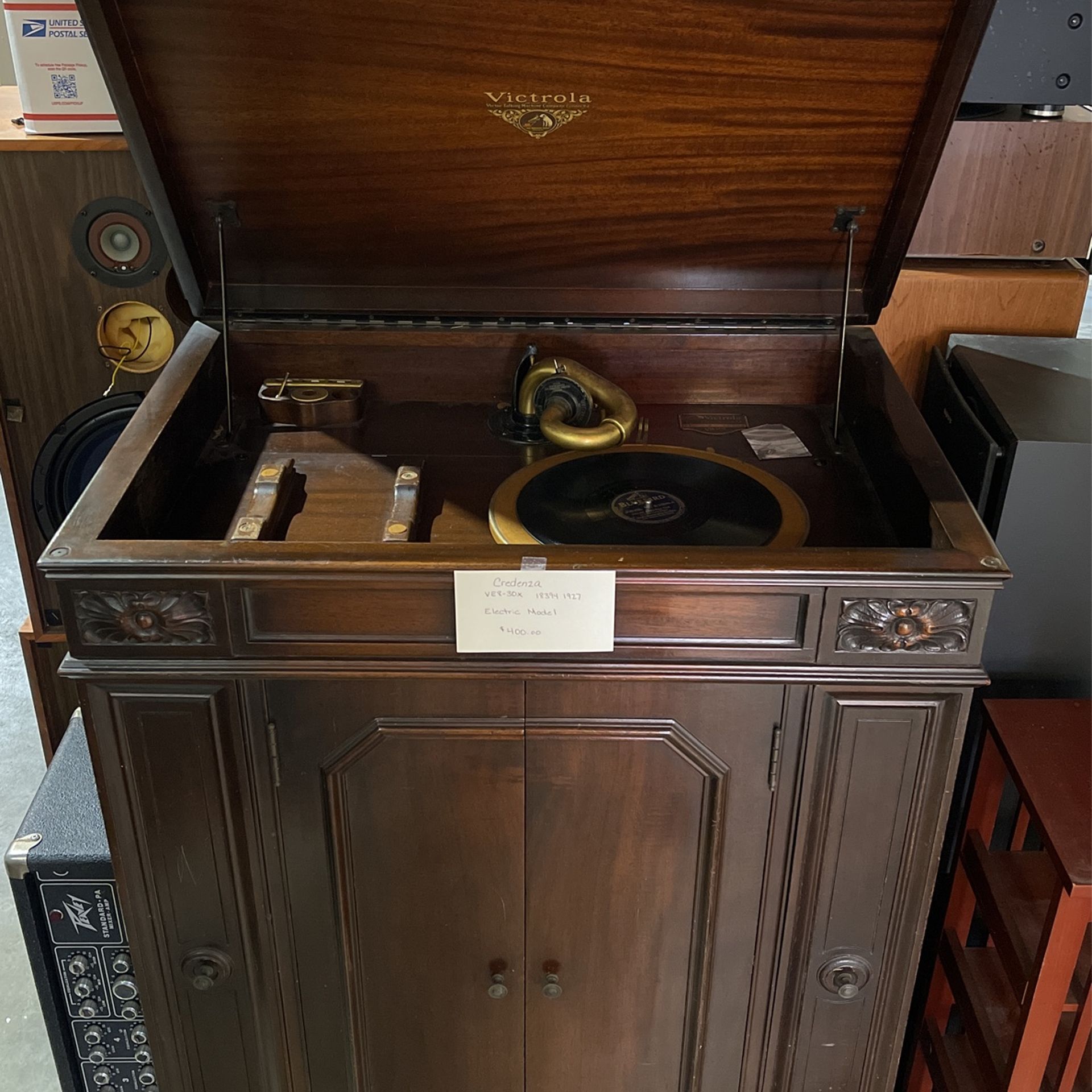 1927 Victrola Credenza VE8-30X Electric Model