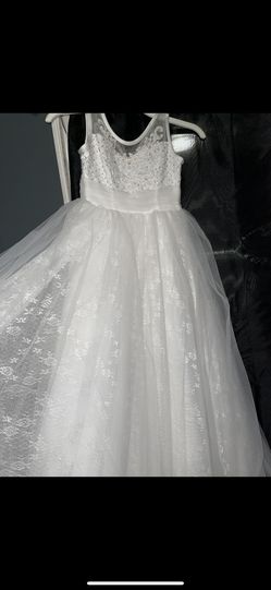Size 8 Vestido para niñas de bautiso, confirmacion o primera comunion