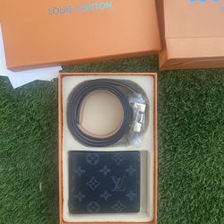 Lv belt & wallet