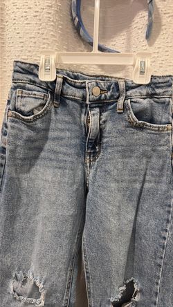 Light Wash Distressed Denim Jeans